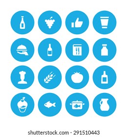 cooking icons universal set for web and mobile