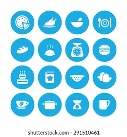 cooking icons universal set for web and mobile