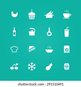 cooking icons universal set for web and mobile