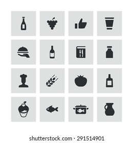 cooking icons universal set for web and mobile
