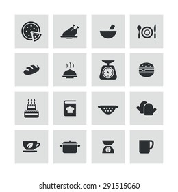 cooking icons universal set for web and mobile