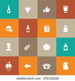 cooking icons universal set for web and mobile