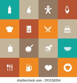 cooking icons universal set for web and mobile