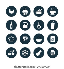 cooking icons universal set for web and mobile