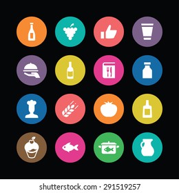 cooking icons universal set for web and mobile
