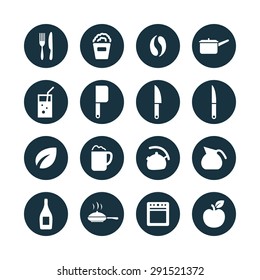 cooking icons universal set for web and mobile