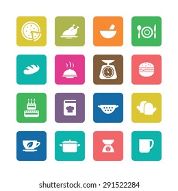 cooking icons universal set for web and mobile