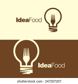 Cooking ideas symbol icon/ logo template