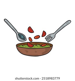 Cooking Illustration Colored - Cooking 09
