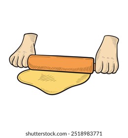 Ilustración de cocina coloreada - Cocinar 11