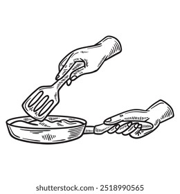 Cooking Illustration Colorless - Cooking 07