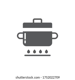 Cooking instruction vector icon symbol work flow isolated on white background