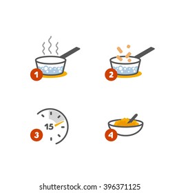 Cooking Instructions Icons