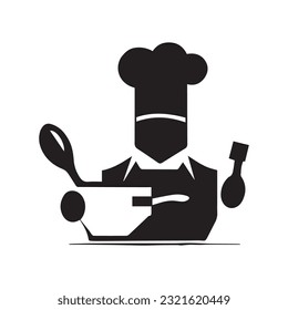 Cooking isolated flat icons on white background with professional cookers vector illustration
