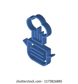 Cooking isometric left top view 3D icon