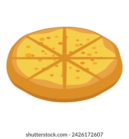 Cooking khachapuri icon isometric vector. Food bread. Dinner meal