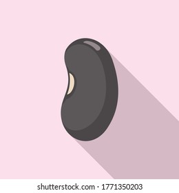 Cooking kidney bean icon. Flat illustration of cooking kidney bean vector icon for web design
