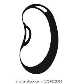 Cooking kidney bean icon. Simple illustration of cooking kidney bean vector icon for web design isolated on white background