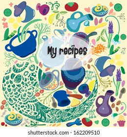 cooking, kitchen, food, vector, pattern