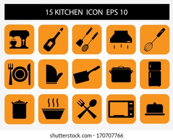 Cooking and kitchen icons