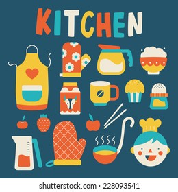 Cooking and kitchen icons