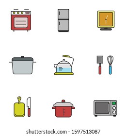 Cooking and Kitchen Icons Set