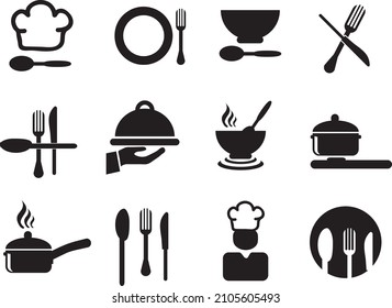 Cooking and kitchen icons vector illustration..eps