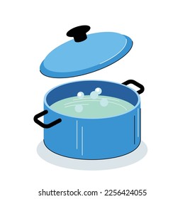 Cooking kitchen pot vector illustration