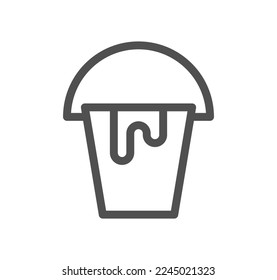 Cooking and kitchen related icon outline and linear vector.