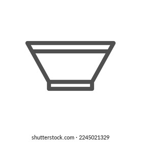 Cooking and kitchen related icon outline and linear vector.