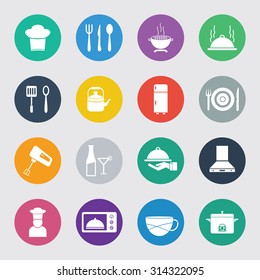 Cooking, Kitchen & Restaurant Icon Set