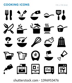 Cooking Kitchen Vector Icon Set