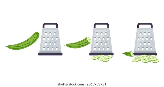 Cooking kitchen vegetable food ingredient preparation concept. Vector graphic design illustration