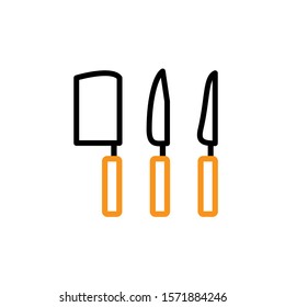 cooking knife icon ddesign template