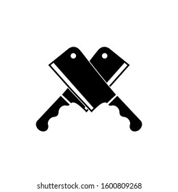 cooking knife icon vector logo