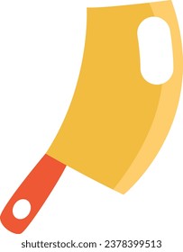 Cooking knife, illustration or icon, vector on white background.