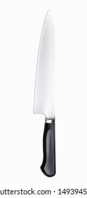Cooking knife isolated on white