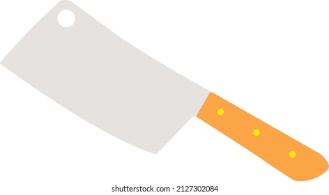 Cooking knife on a white background, vector illustration.