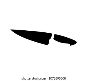 Cooking knife silhouette