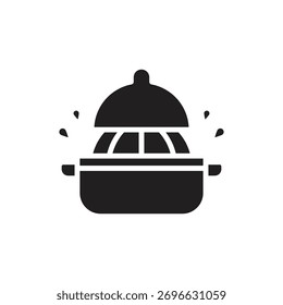 Ilustração de vetor de ícone preenchido com espremedor de limão para cozinhar