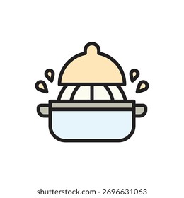 Ilustración vectorial de icono de exprimidor de limón