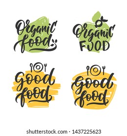 Cooking lettering. Hand drawn composition for badges, labels, logo, bakery, street festival, farmers market, country fair, shop, kitchen classes, cafe, food studio, stories, posts