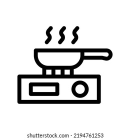 cooking line icon illustration vector graphic