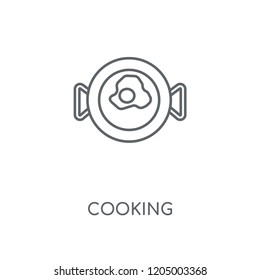Cooking linear icon. Cooking concept stroke symbol design. Thin graphic elements vector illustration, outline pattern on a white background, eps 10.