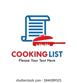Cooking list logo template illustration