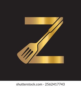 Cooking Logo combine with letter Z vector template