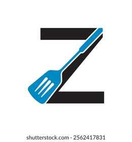 Cooking Logo combine with letter Z vector template