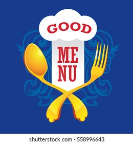 Cooking logo, Creative menu. Restoraint logo