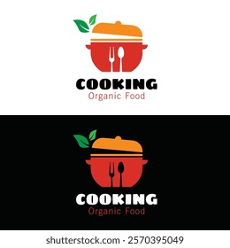 Cooking logo design. Cooking food kitchen vector logo design. 