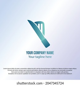 Cooking logo, gradient color concept 